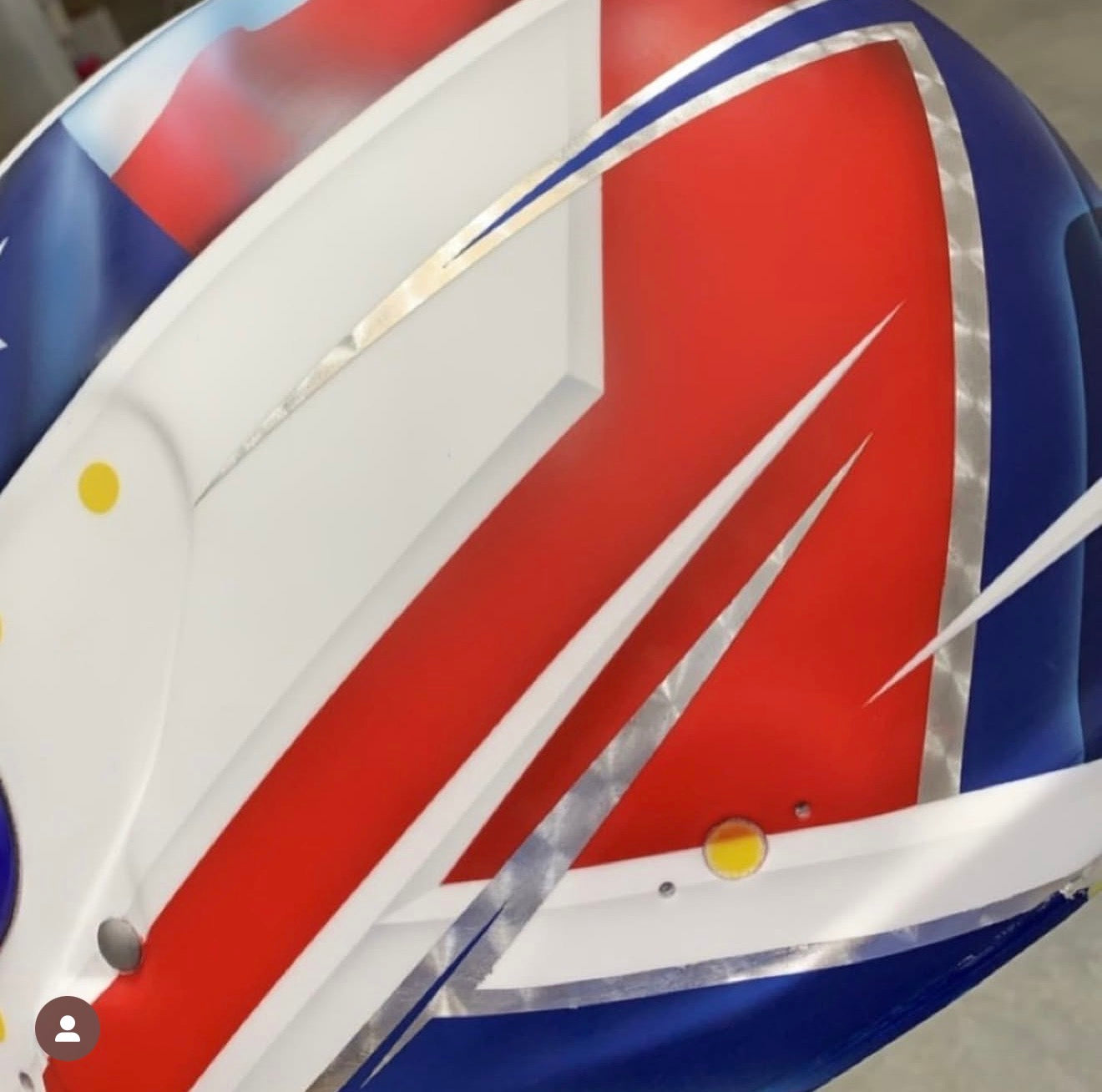 Custom Race Helmet Painting