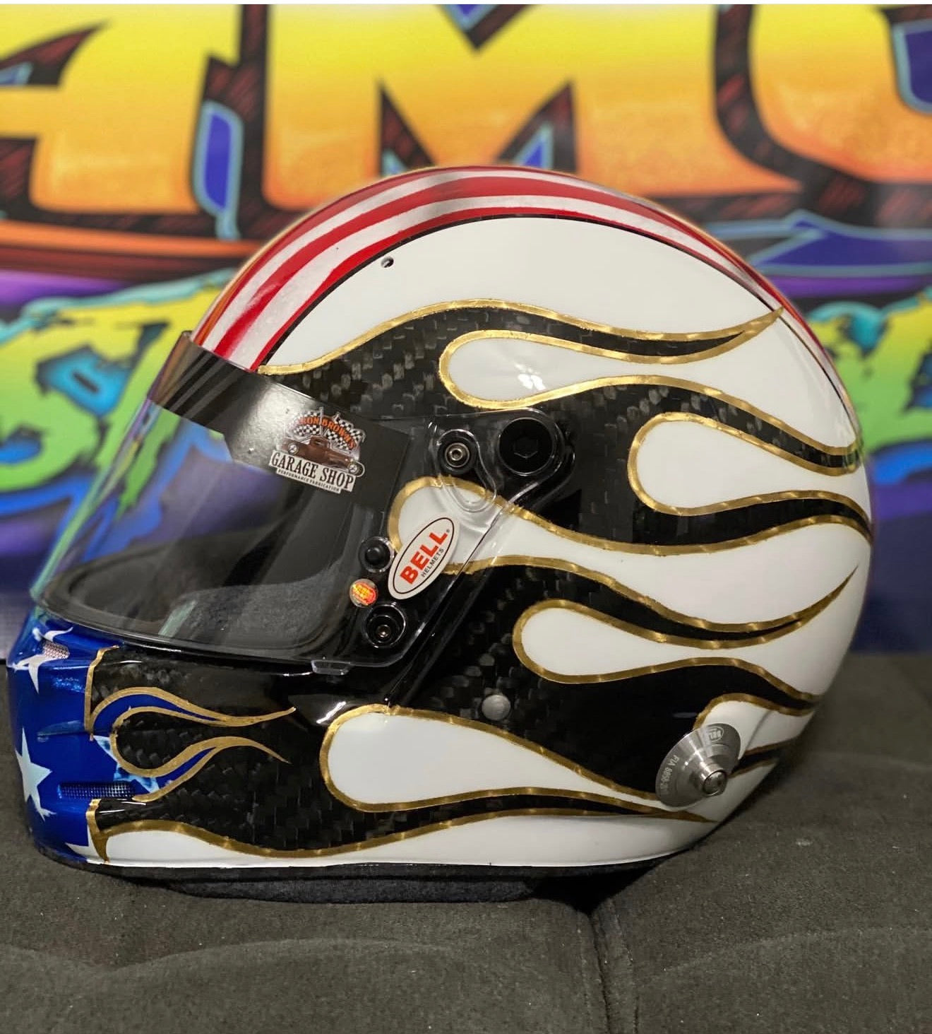 Custom Race Helmet Painting